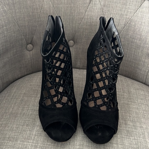 Nina Black Dress Heels Size 8.5 - Picture 4 of 4